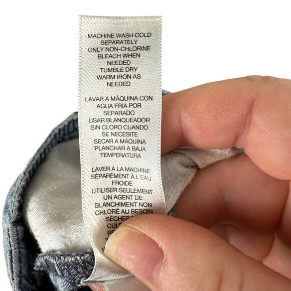 Chico's Women Lightweight Jeans Sz 2 (US Large/12) Cotton/Lyocell Blend Wide Leg - Picture 5 of 5